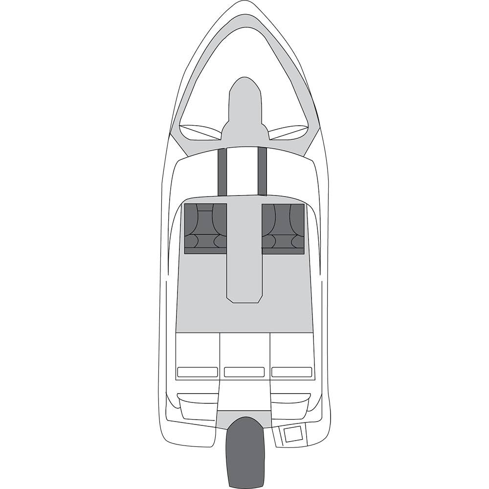 Polyester Boat Cover for Tri-Hull Boats G5048