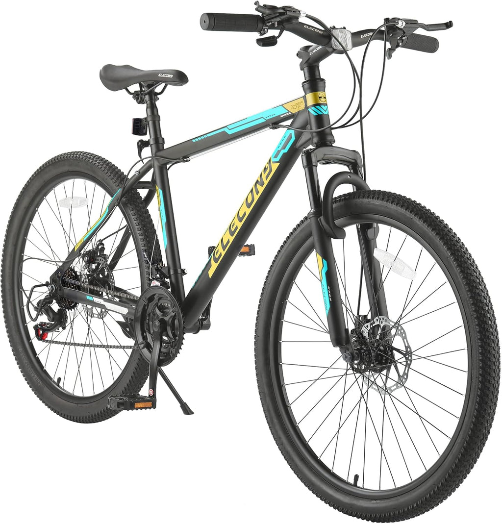 26/27.5/29 Inch Mountain Bike, Shimano 21 Speeds, Mechanical Disc Brakes, Aluminum/High-Carbon Steel Frame K456