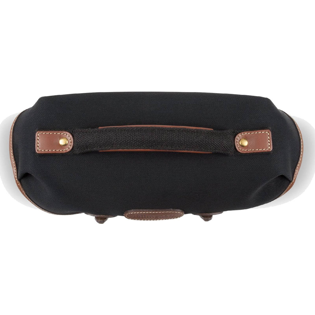 Black Canvas & Tan Leather Shoulder Bag D6452