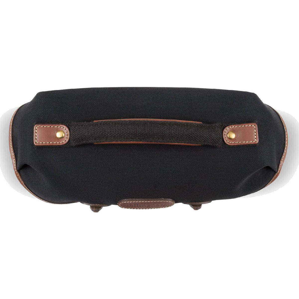 Black Canvas & Tan Leather Shoulder Bag D6452