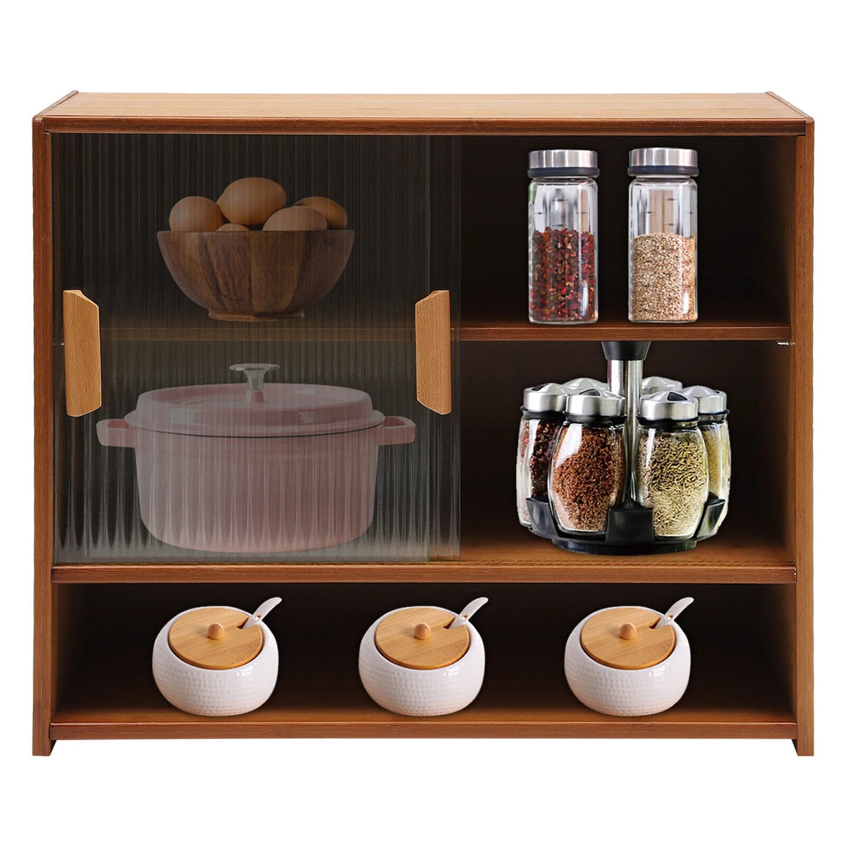 Small Kitchen Cabinet Sideboard with Sliding Door I1710