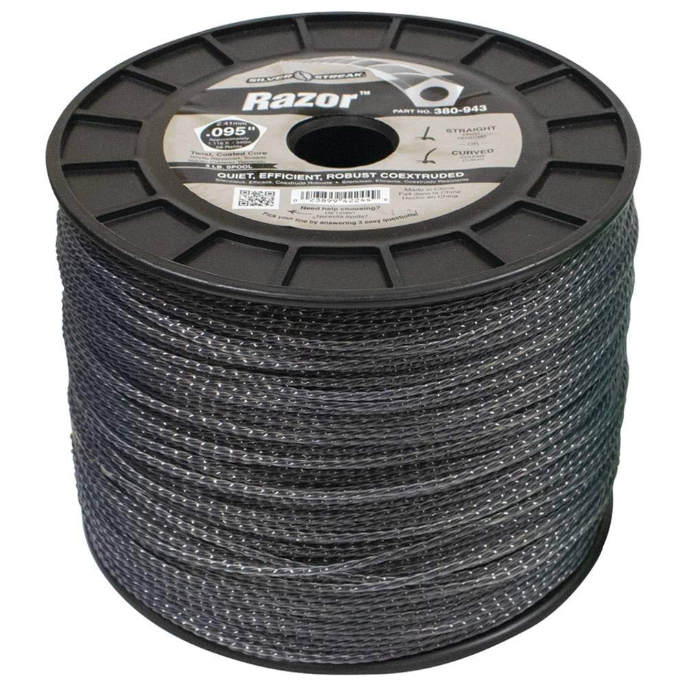 Silver Streak Razor Trimmer Line .095 5 lb. Spool, 1 Pack of 2 S8539