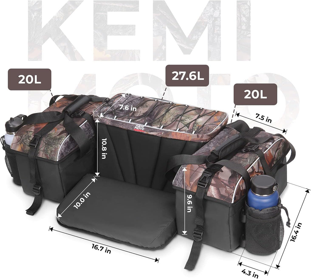 Camo Water-Resistant ATV Cargo Bag with Cooler J37149