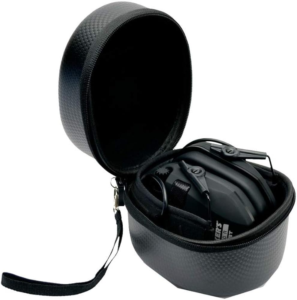 Electronic Shooting Hearing Protection Muff with Protective Case J173059