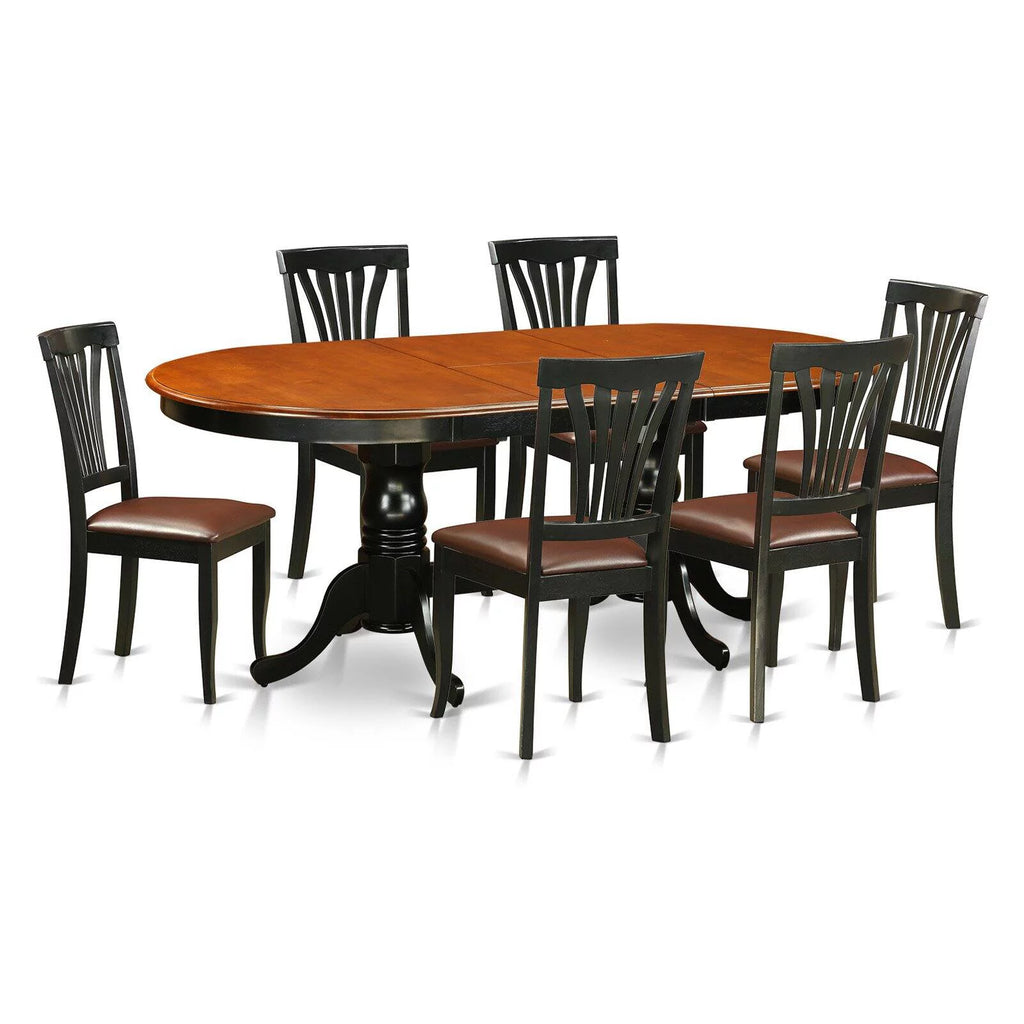7 Piece Wood Dining Room Table Set L175