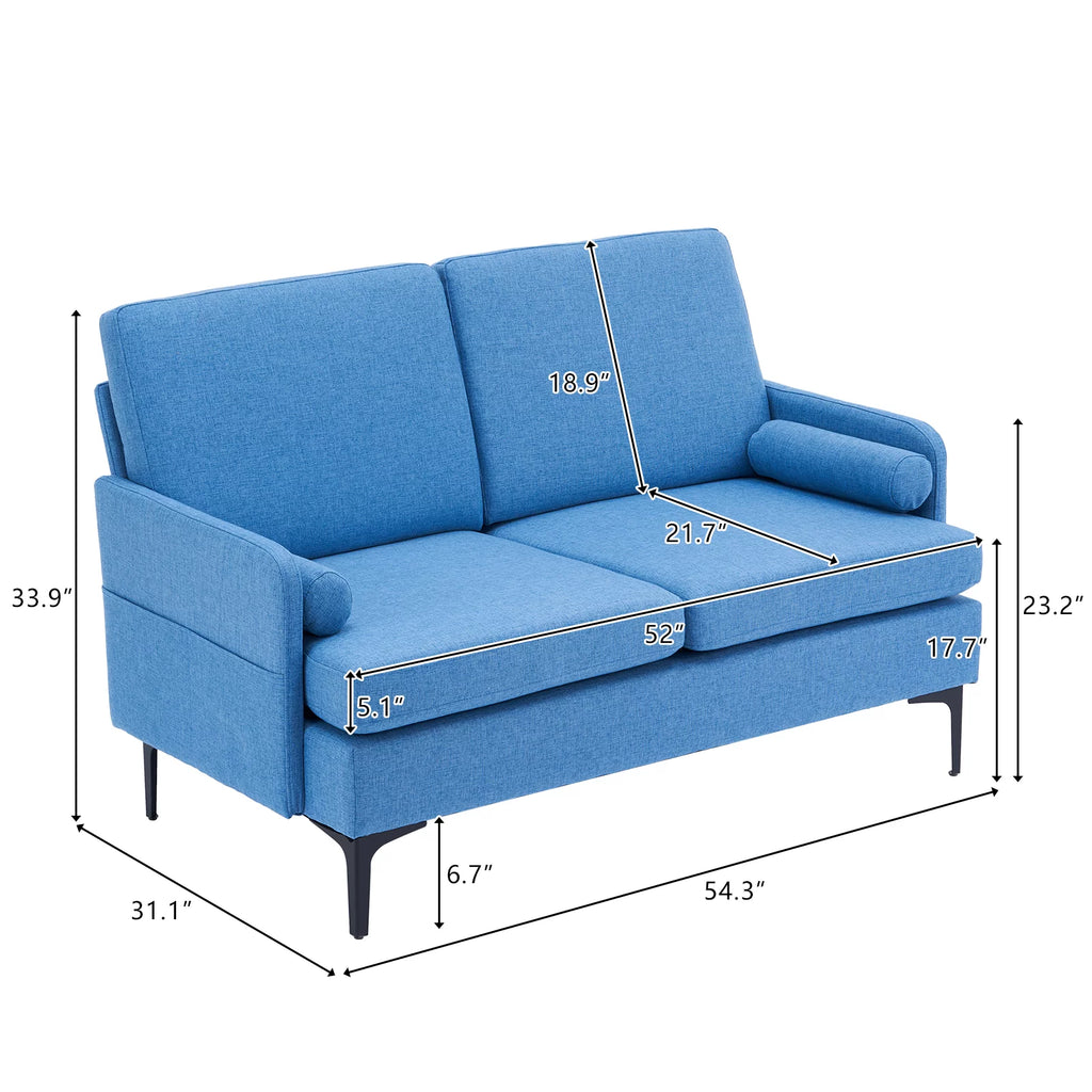 Mid-Century Modern Love Seat L126