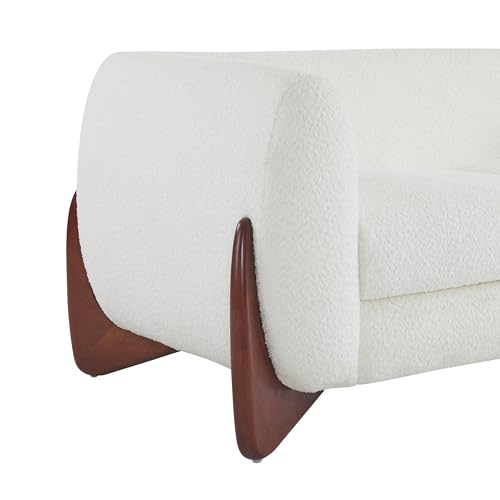 Caramel Brown 82 Inches Boucle 3-Seater Sofa G156