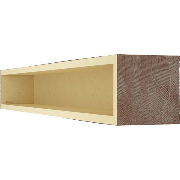 Sandblasted Faux Wood Fireplace Mantel, Aged Pecan R3841