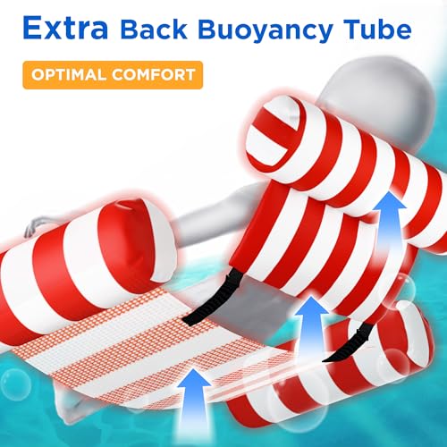 2 Packs Inflatable Pool Floats Chairs G33365