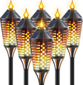 6 Pack Waterproof Outdoor Solar Torch Lights T10722