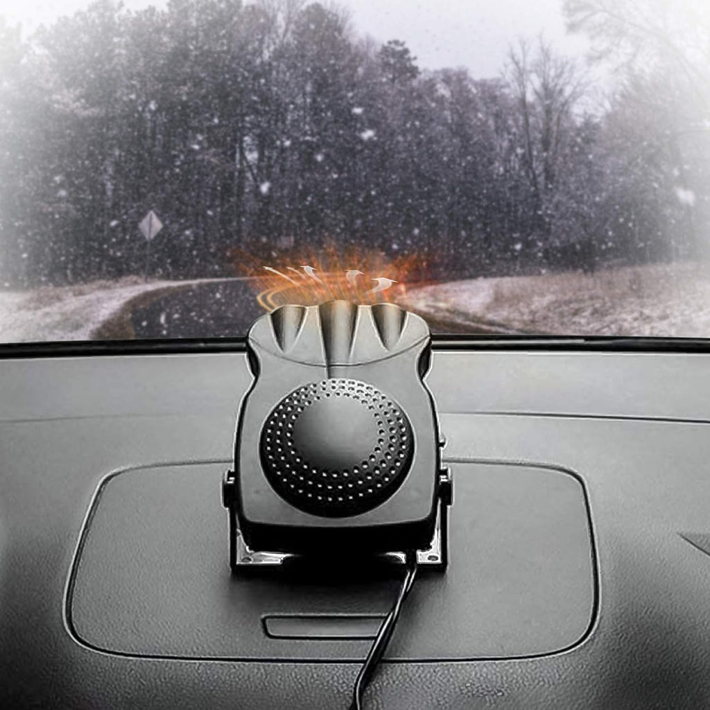 Black 12V 150W Car Heater Cooling Fan Defroster F258674