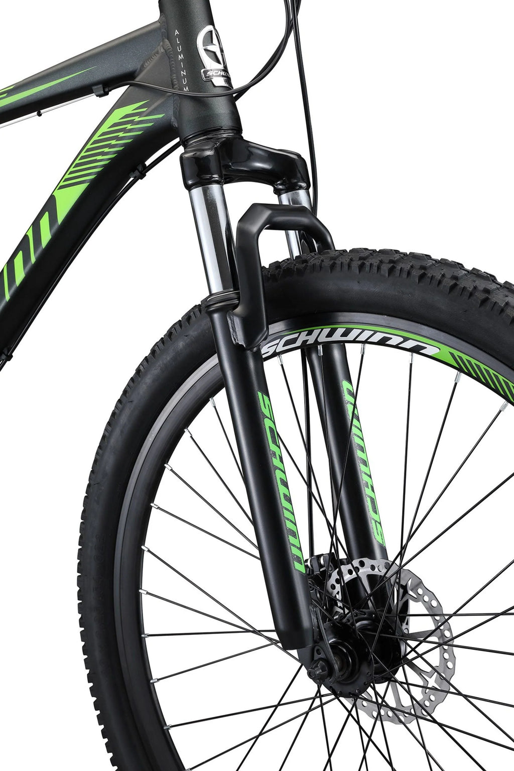 29-in. Mens Mountain Bike, Black and Green G3865