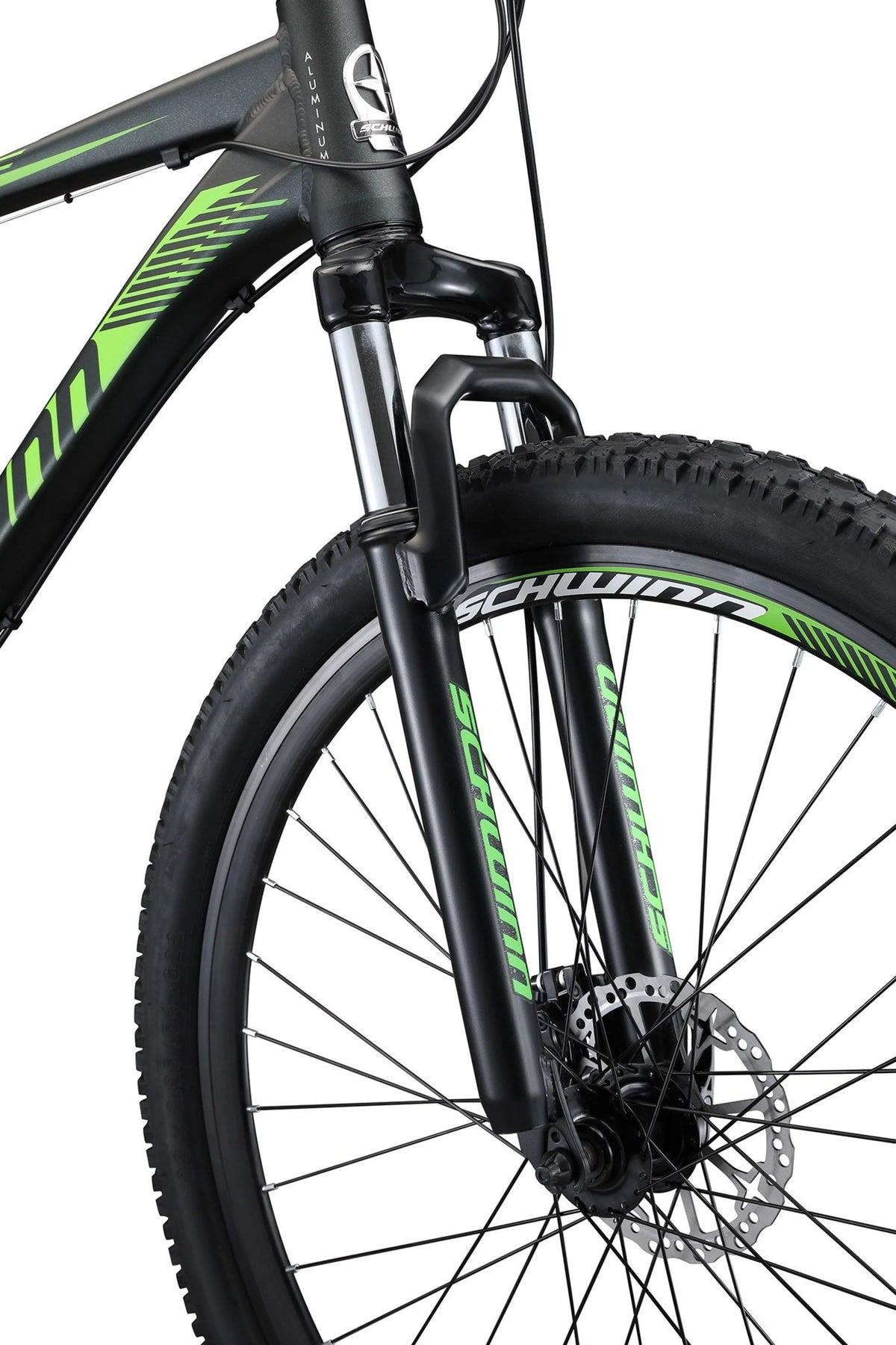 29-in. Mens Mountain Bike, Black and Green G3865