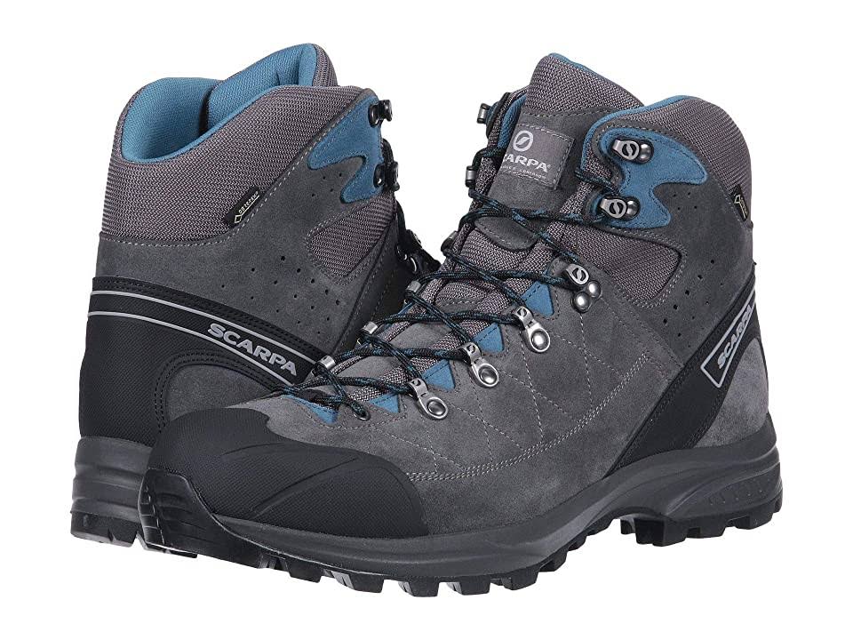 Wide Men's Shark Grey/Lake Blue Hiking Boots X7148