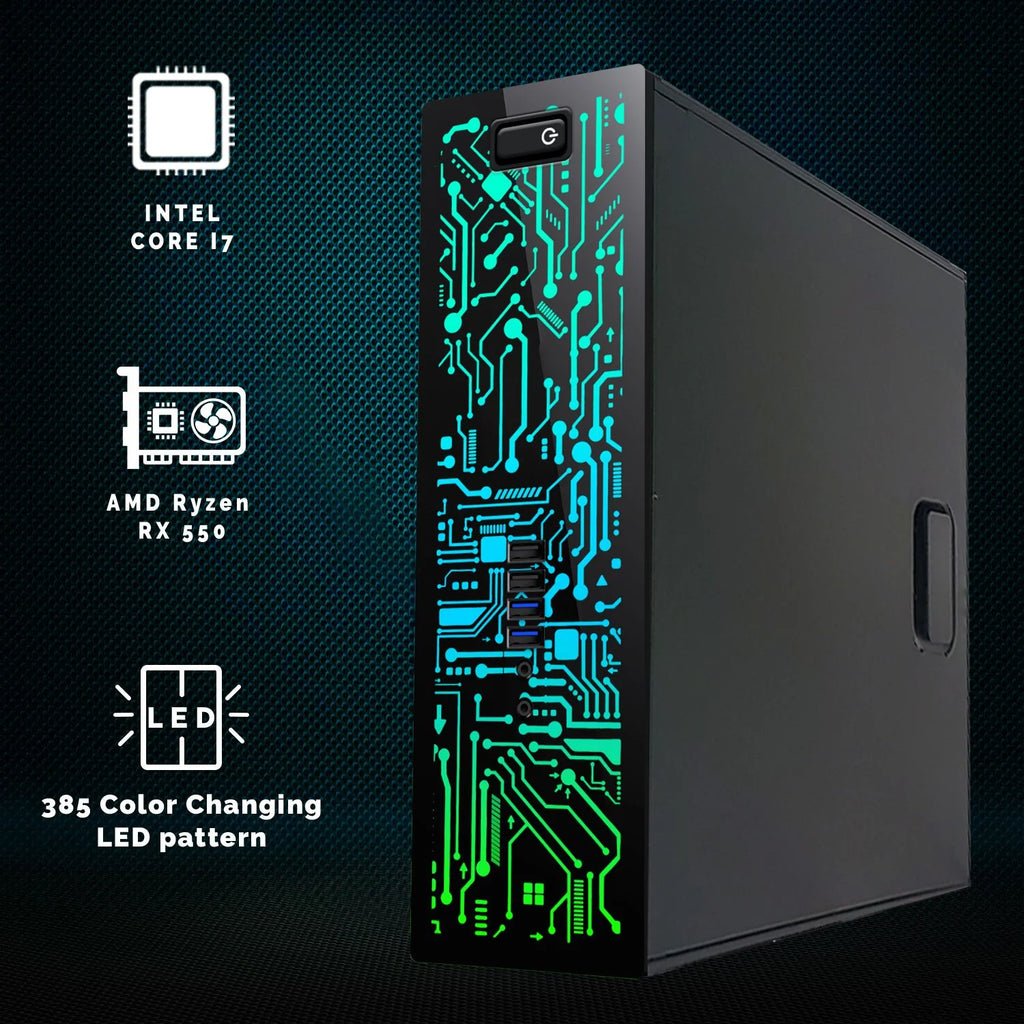 Intel Core i5 6th Gen AMD RX 550 Graphics 32GB RAM 240GB SSD + 3TB HDD Gaming Desktop PC S200