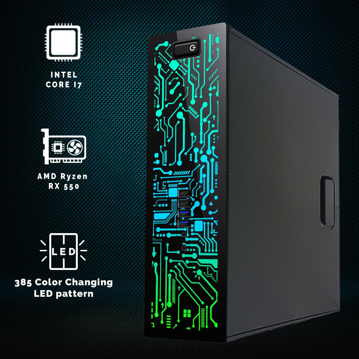 Intel Core i5 6th Gen AMD RX 550 Graphics 32GB RAM 240GB SSD + 3TB HDD Gaming Desktop PC S200