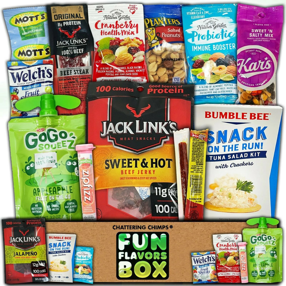 Healthy Fitness Snacks Care Package Gift Box Sampler X76903