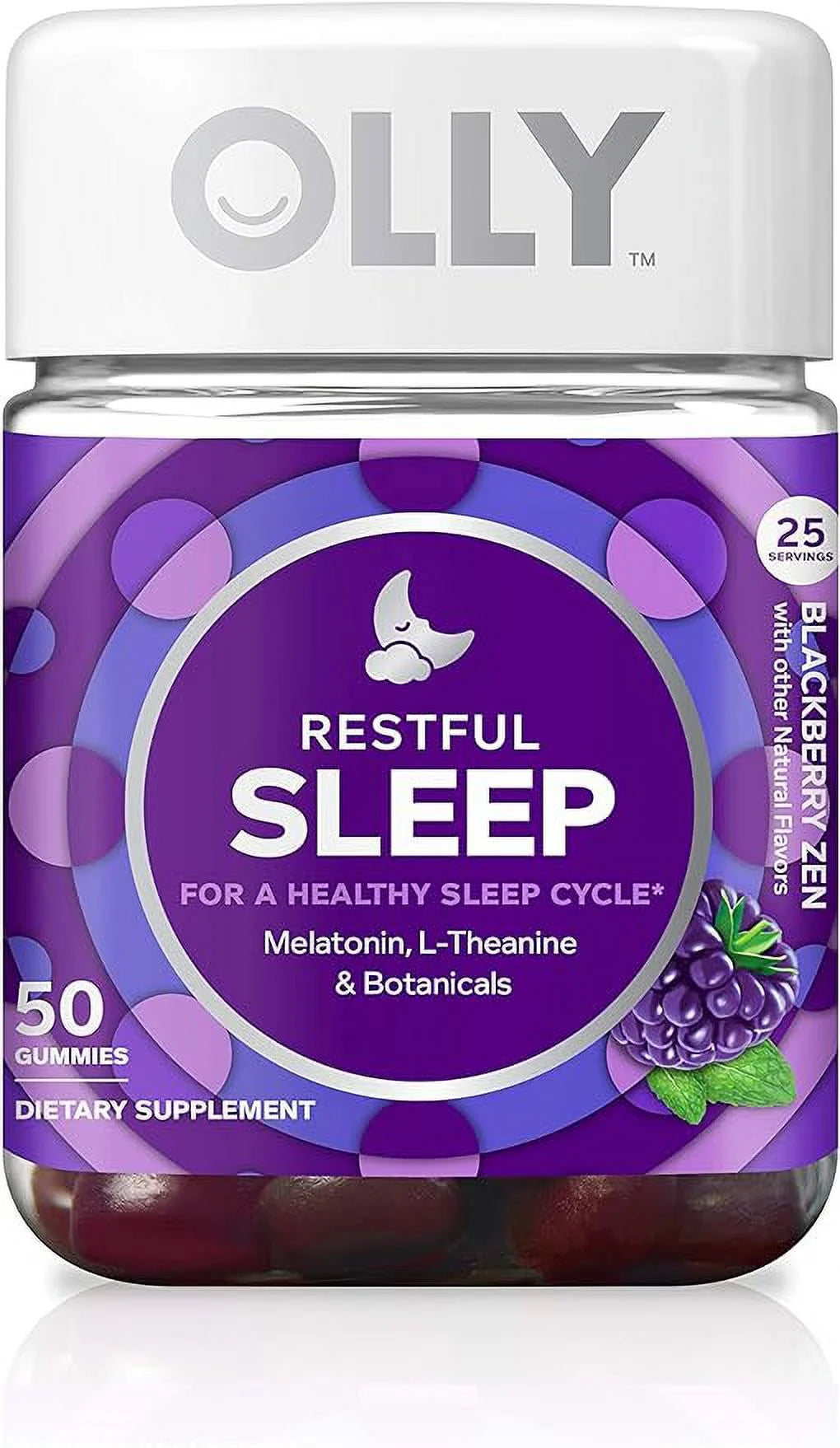 50 Ea 6 Pack Blackberry Zen Sleep Gummy Supplements F44895