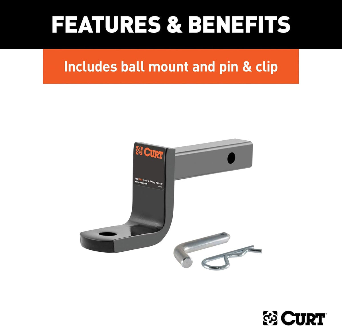 Class 1 Trailer Hitch with Ball Mount, 1-1/4-In Receiver O18843