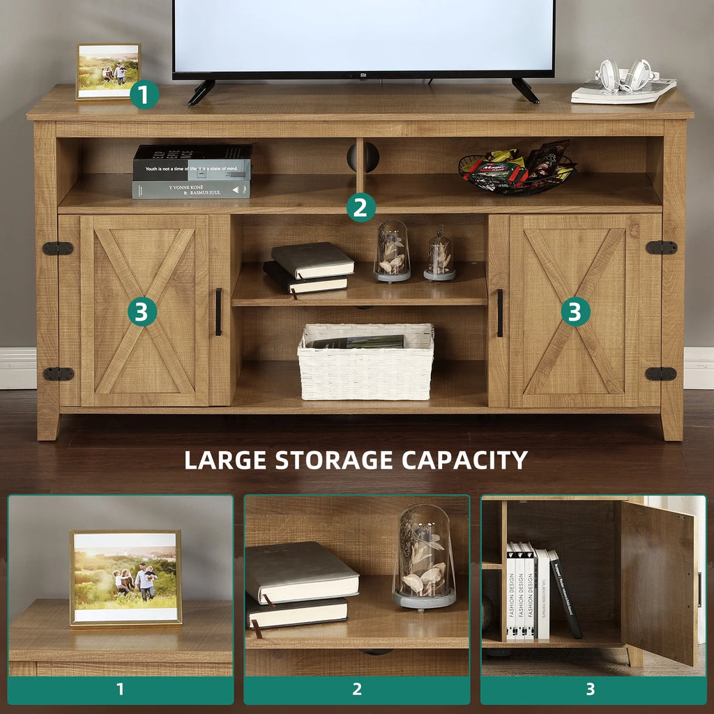 Farmhouse TV Stand for 65 Inch TV W591