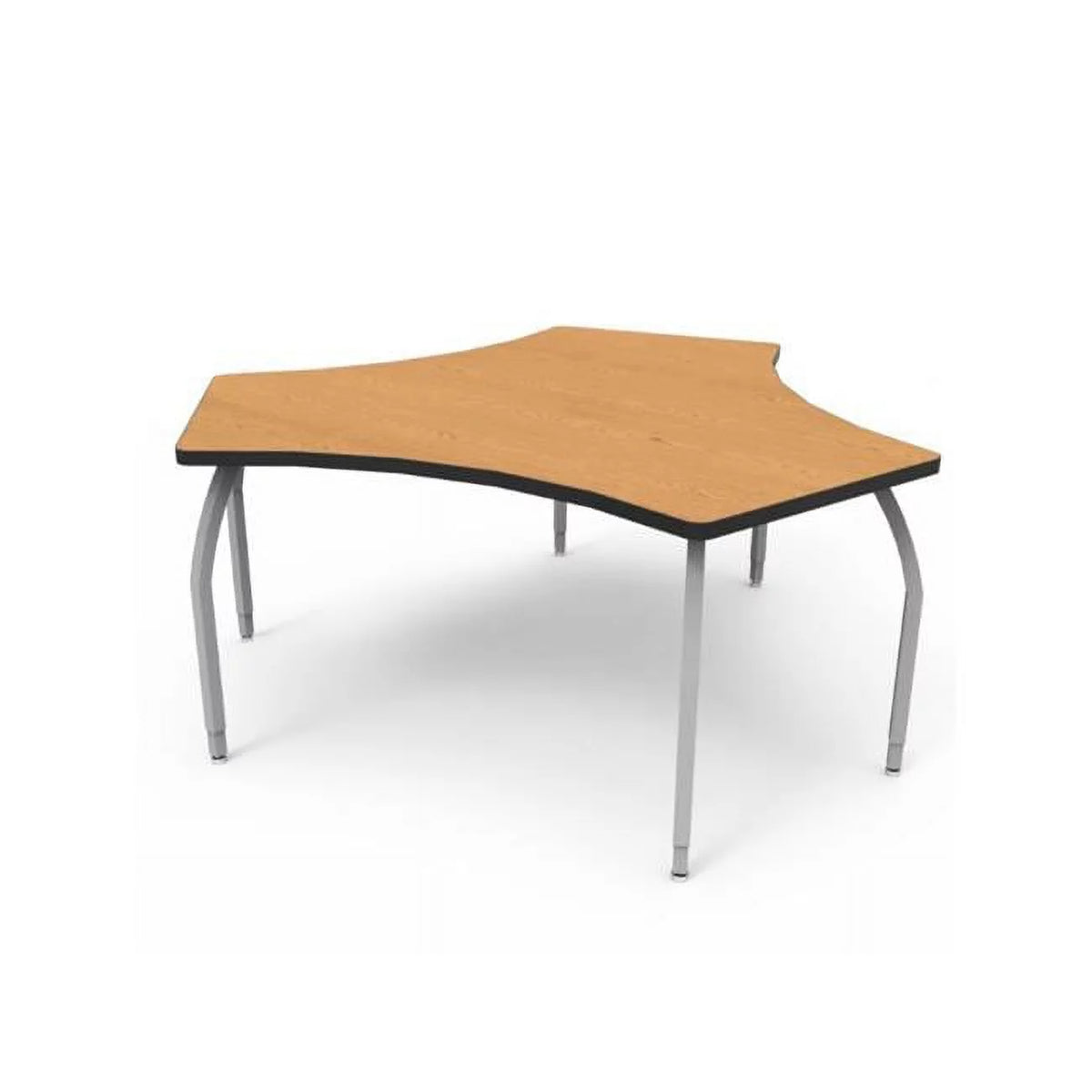 Oak Laminate Table with 4 Adjustable Legs L7242
