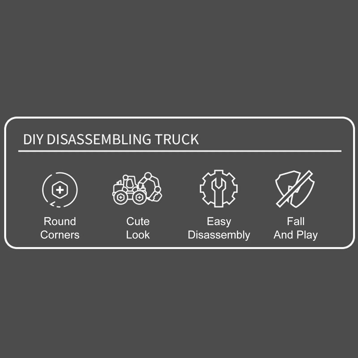 DIY Nut Building Construction Toy Excavator T8451