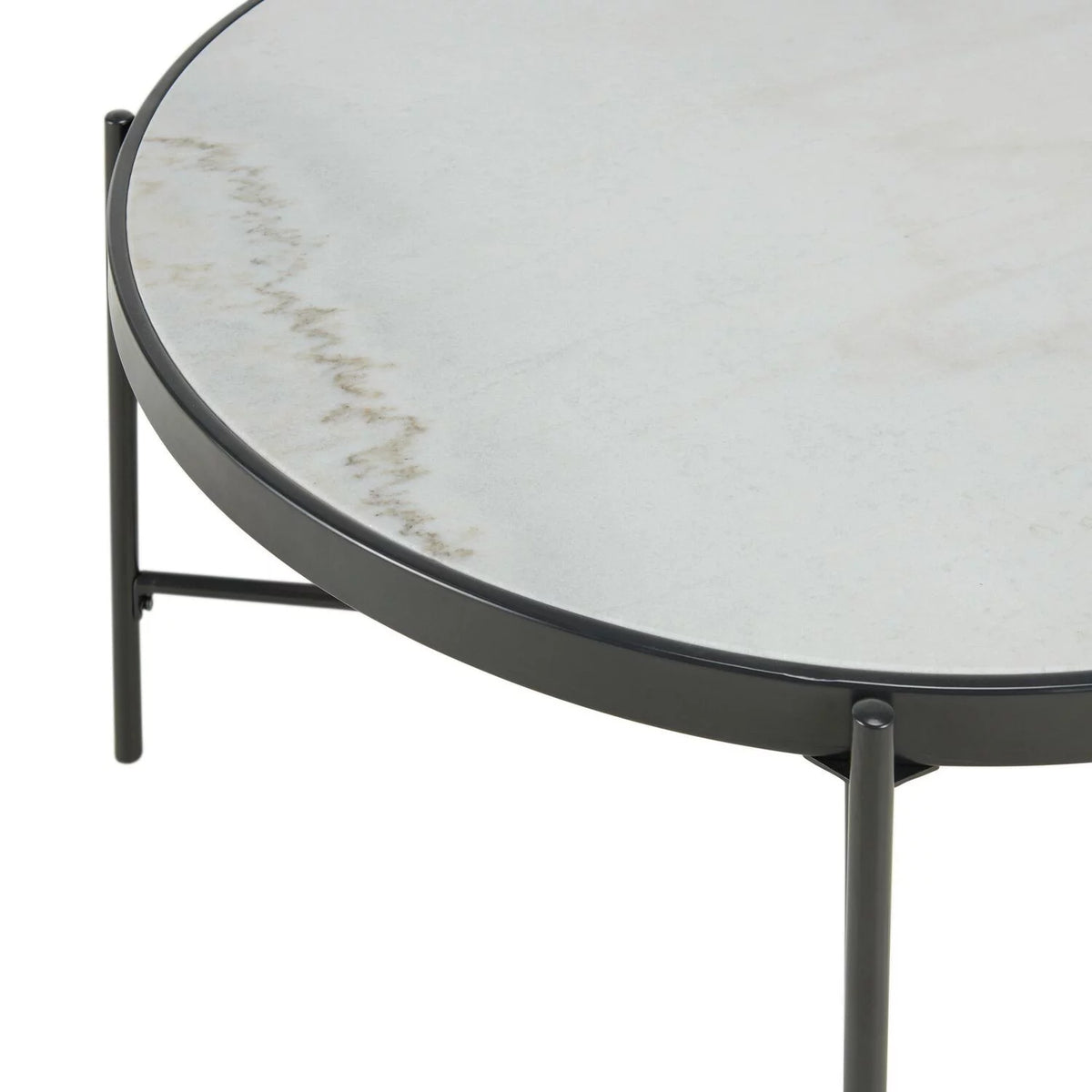 Round Coffee Table with Marble Top S93829