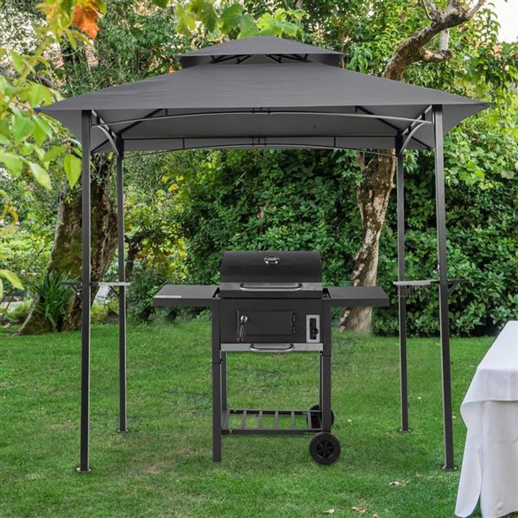 Grey Outdoor Grill Gazebo with Steel Frame Z142