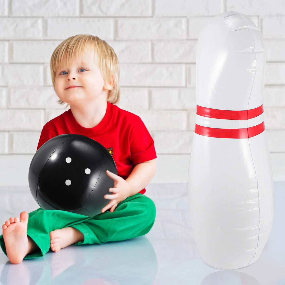 Inflatable Bowling Set Indoor Outdoor Game P800417