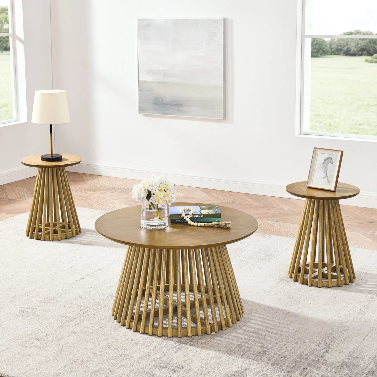 15.75'' Solid Wood Side Table W912