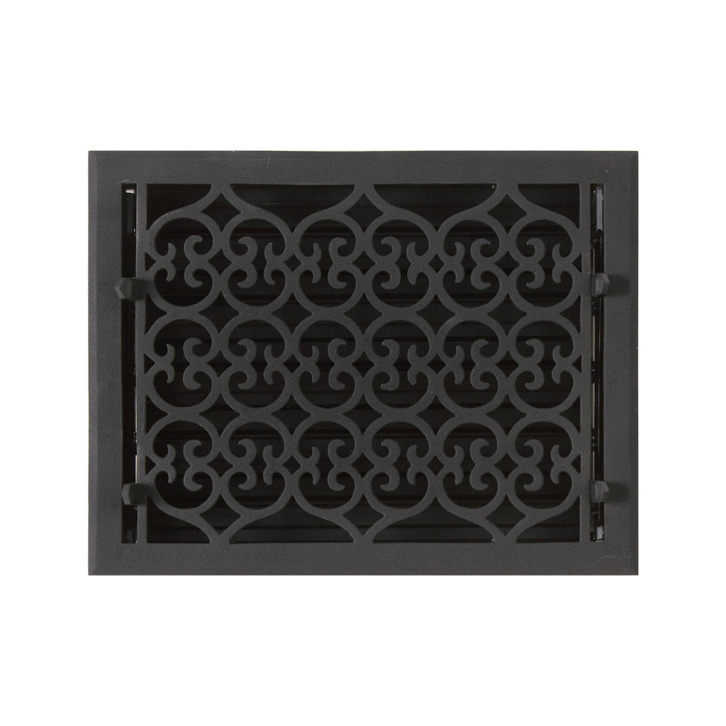 Cast Iron Wall Register Black D936426
