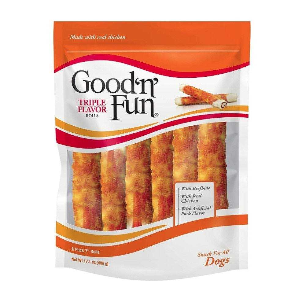 Healthy Hide Good N Fun Triple Flavor Rolls A906