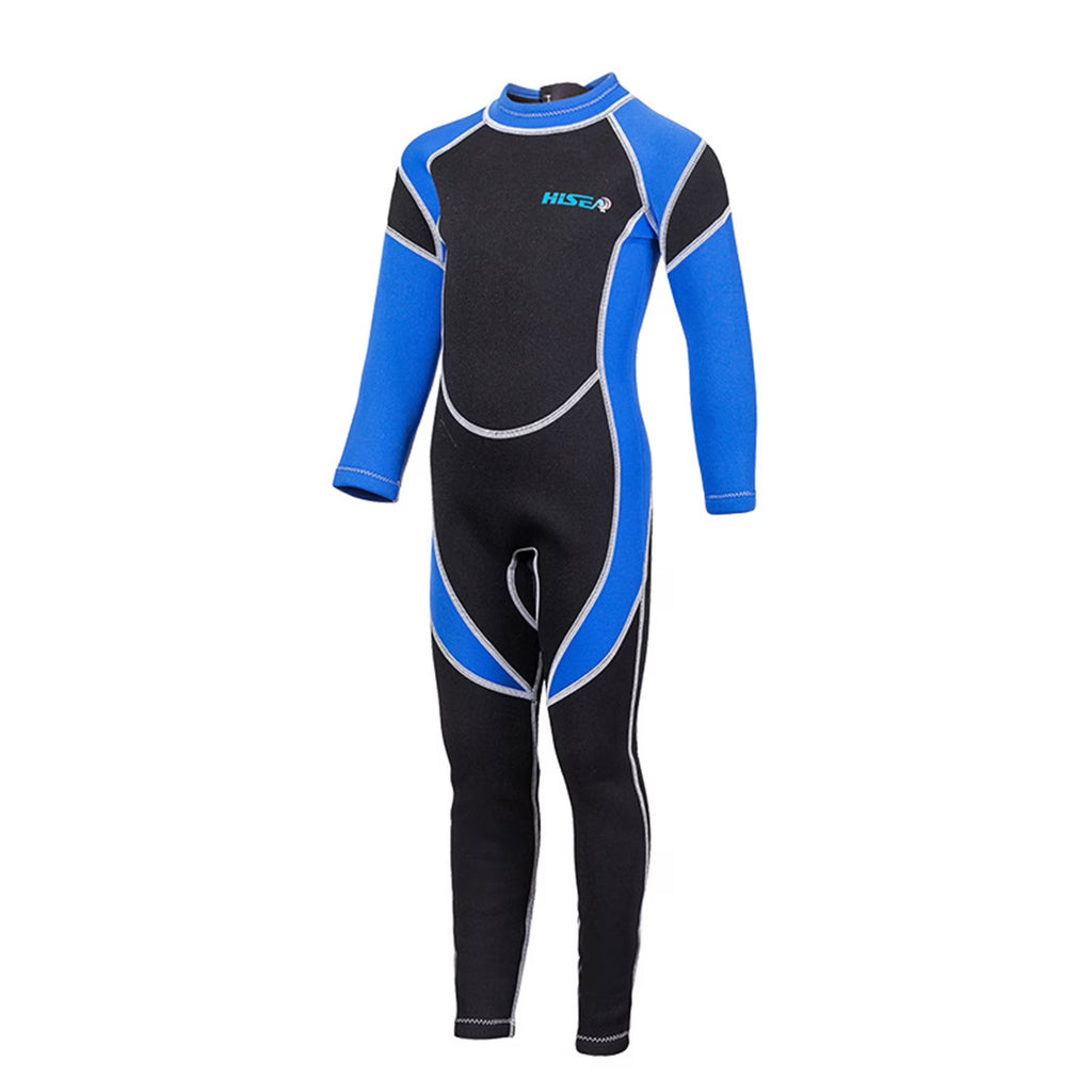 Zippered Long Sleeve One Piece Children Surf Suit Y44631