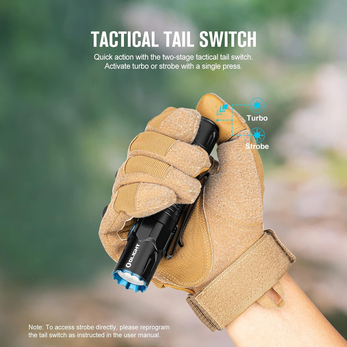 Black Tactical Flashlight G97181