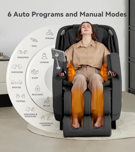Brown Zero Gravity SL-Track Shiatsu Massage Chair Recliner J62312