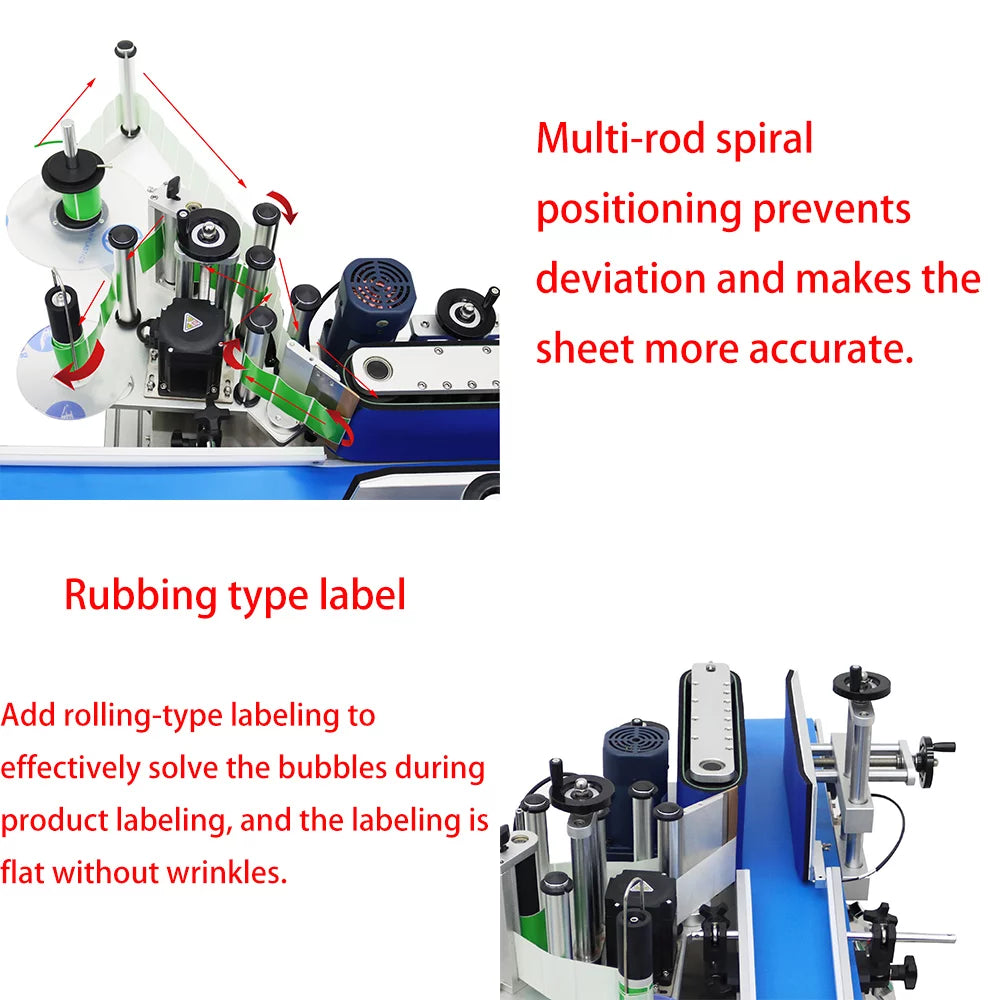 Automatic Round Bottle Labeling Machine Desktop Conveyor S529501