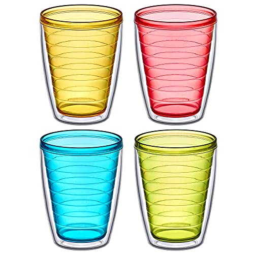 16-Ounce Insulated Plastic Tumblers Set of 4 I23193