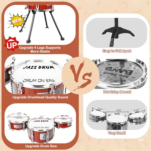 Kids Drum Set with Stool D6897