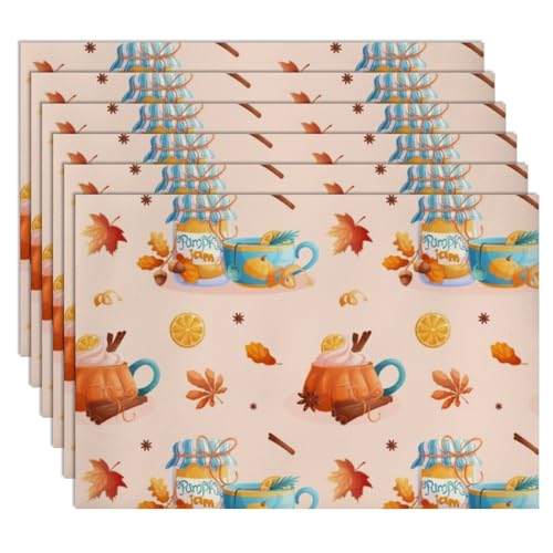 Faux Leather 12 X 18 Inch Placemats 6 Pack T90163