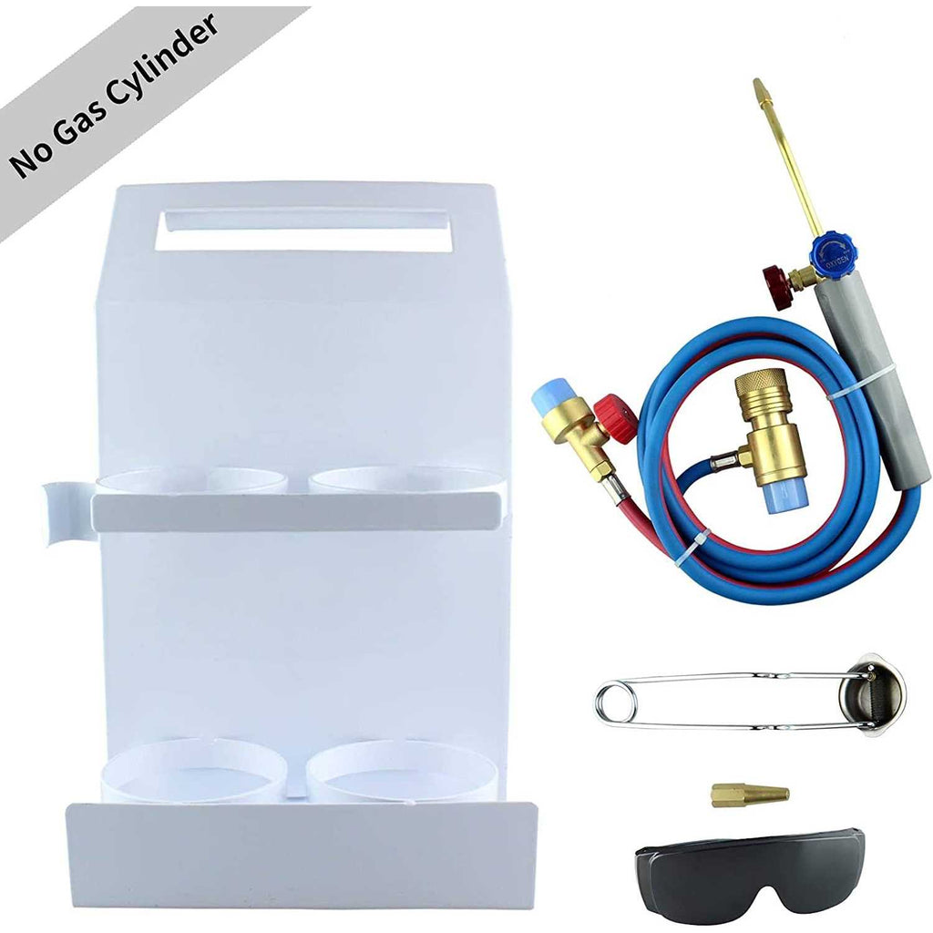 Oxygen MAPP Torch Kit Portable Cylinder Metal Stand H42207