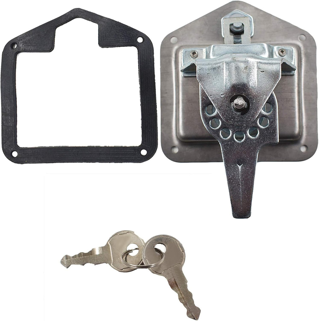 4 x Trailer Door Latch with Gasket T-Handle Latch with Keys 304 Stainless Steel Pack of 2 W9653