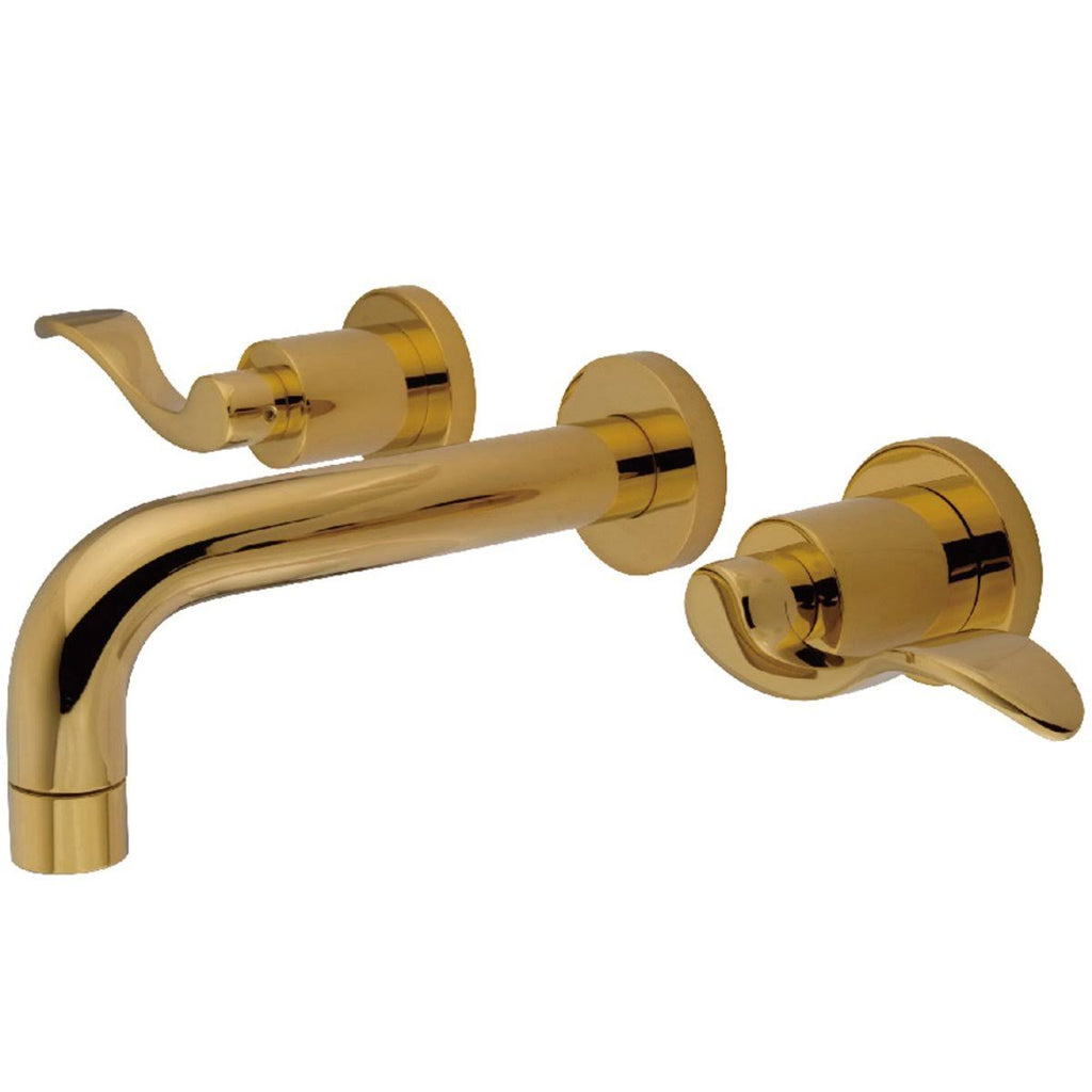 Polished Nickel Wall Mount Bathroom Faucet S545