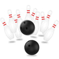 12 Pcs Kids Bowling Set with 10 White Pins and 2 Balls B973779