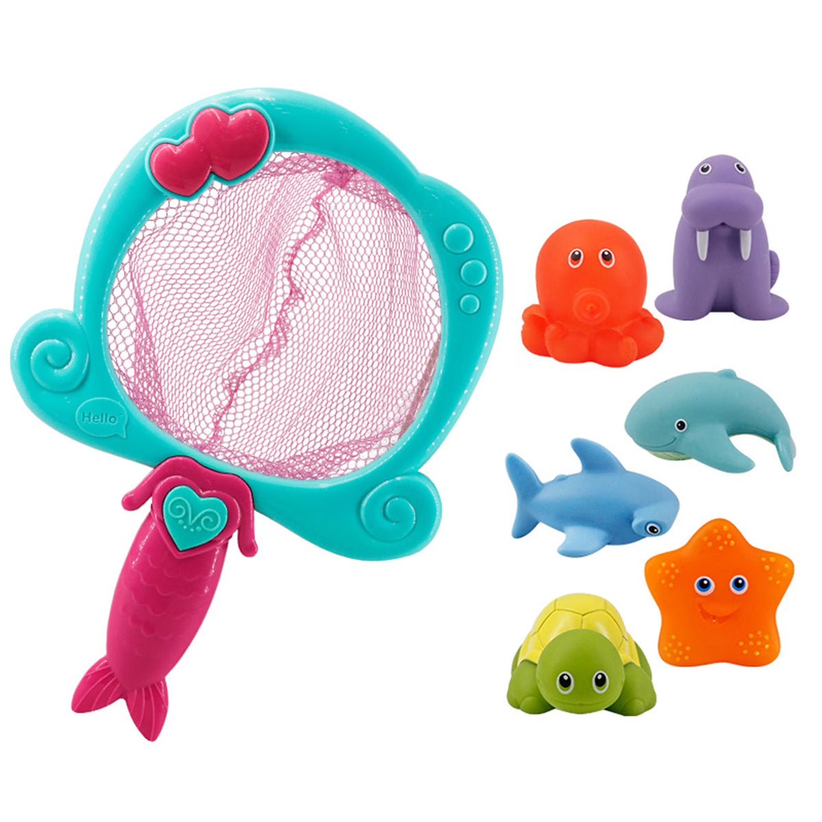 Baby Bath Toys Bathtub Toys with Net Color Changing Floating Pool Toys M363334