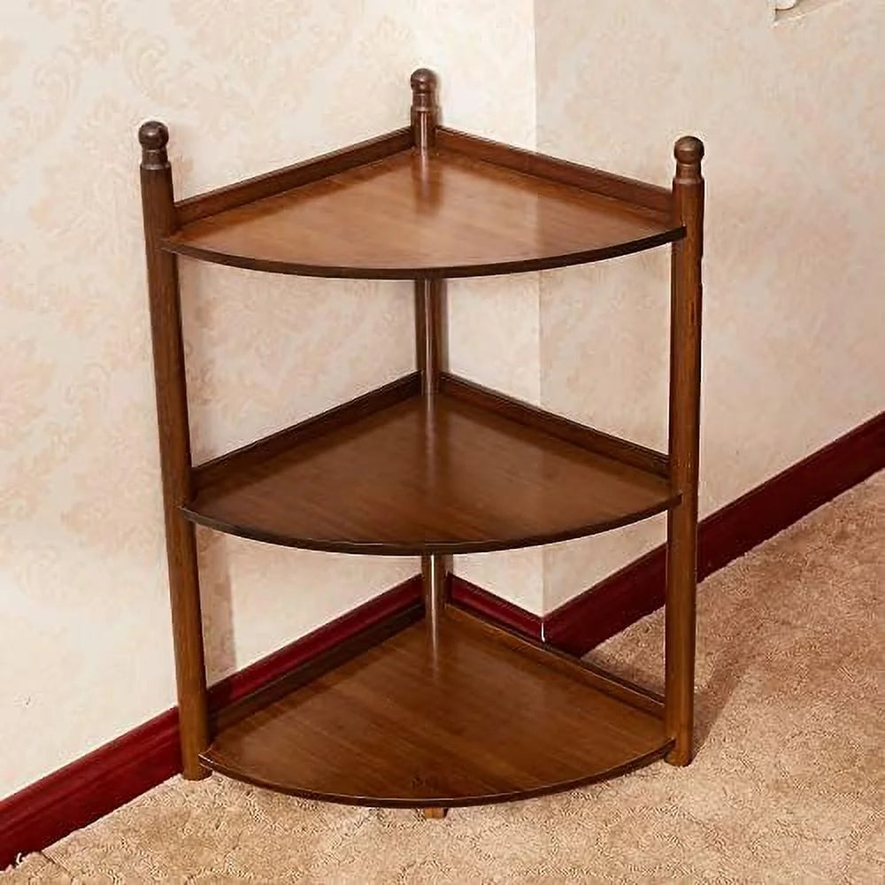 3 Tier Bamboo Corner Shelf 29 Inch V87729