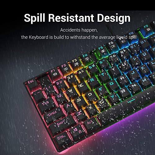 87 Key RGB Backlit Mechanical Gaming Keyboard U829102
