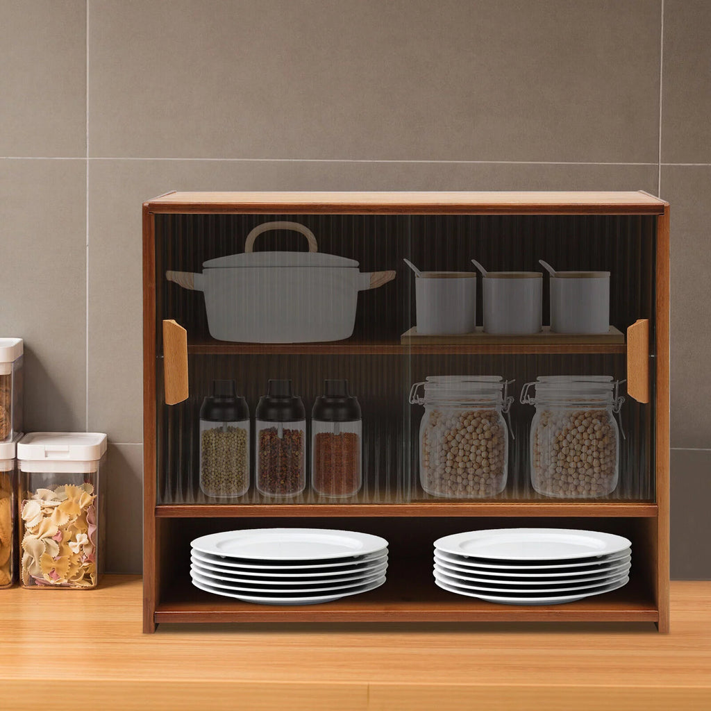 Small Kitchen Cabinet Sideboard with Sliding Door I1710