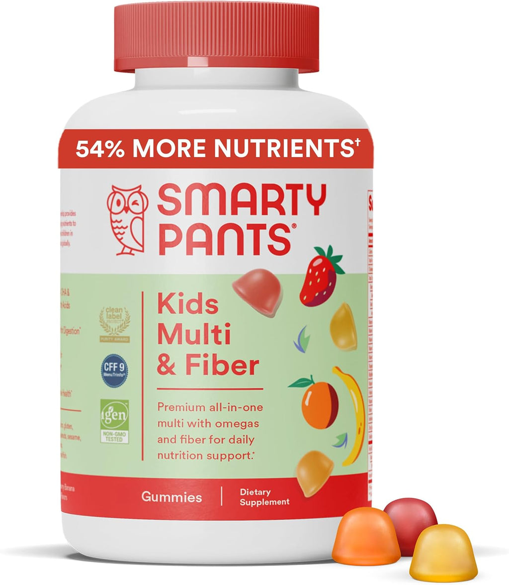 Sugar Free Kids Multivitamin Gummies with Omega 3, Vitamin D3, C & Fiber S148075