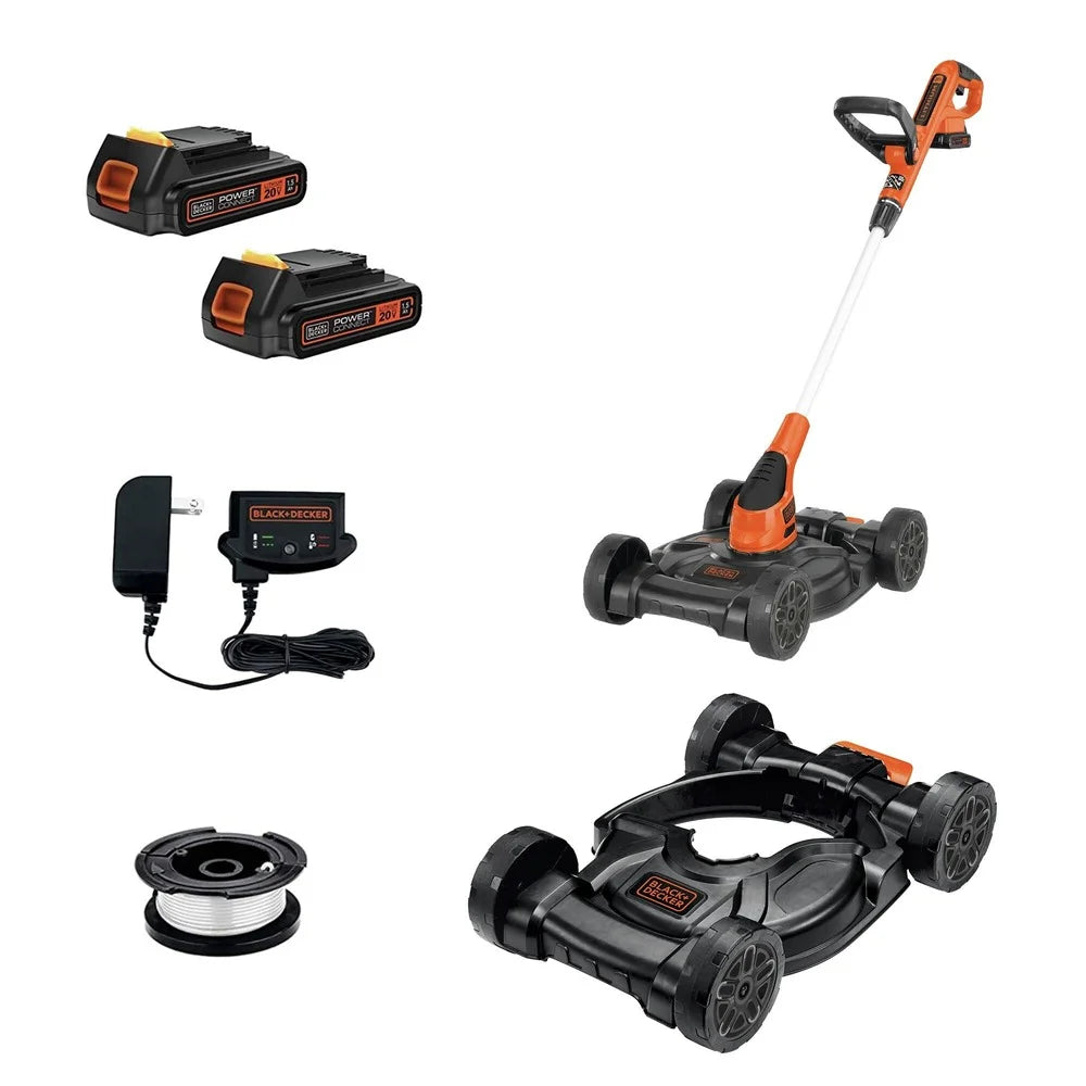 20V MAX Cordless 12 Lithium-Ion 3-in-1 Trimmer/Edger and Mower S459403
