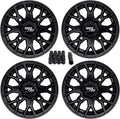 14x7 Black ATV Wheels Set of 4 W31186